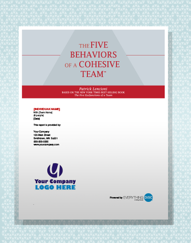 The Five Behaviors of a Cohesive Team™ Progress Report